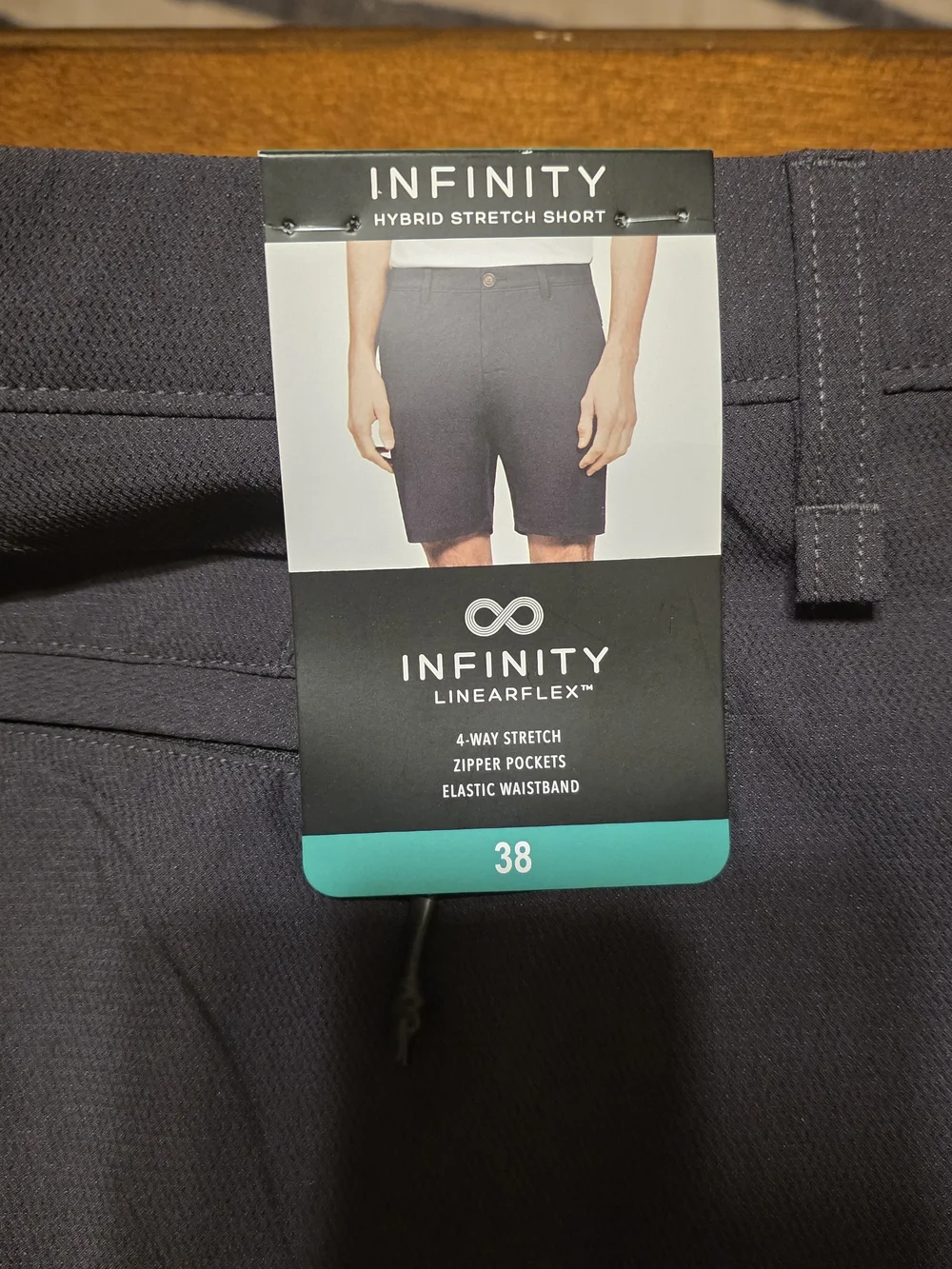 INFINITY Men’s Hybrid Stretch Shorts — Black